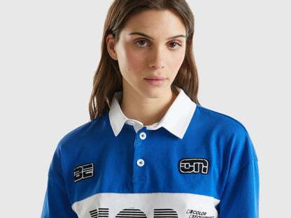 Cropped Blue Polo With Patch And Prints_3QZ3D300J_36U_03