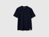 Benetton Dark Blue Women Regular Fit Crew Neck T-Shirt SKU: 3T5BD10CA_016 Image 01
