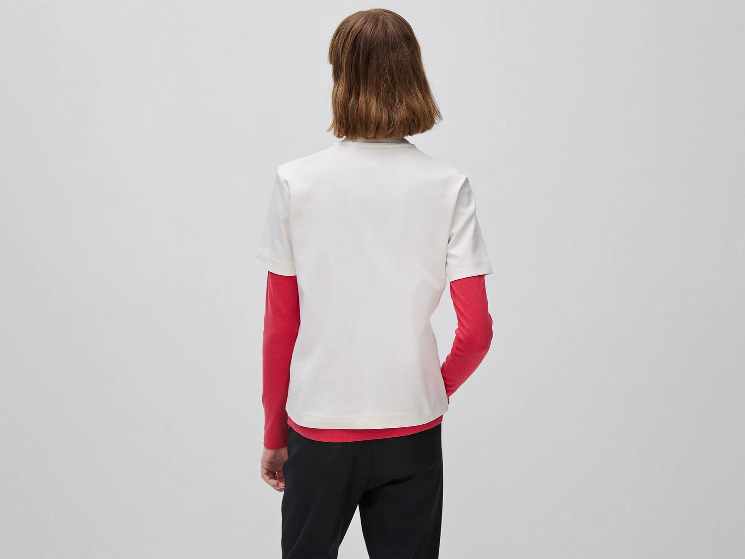 Benetton Creamy White Women Regular Fit Crew Neck T-Shirt SKU: 3T5BD10CA_0R2 Image 02