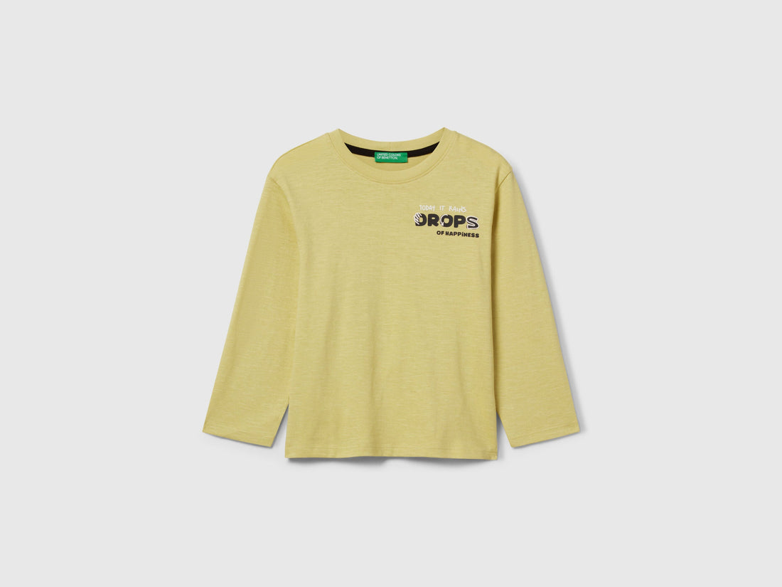 Benetton_Yellow_T-Shirt with Monster Print_3TAMG10KM_0Y6_01
