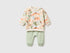 Benetton Light Green Unisex Stretch Sweatshirt Set SKU: 3TEUAK01W_901 Image 01