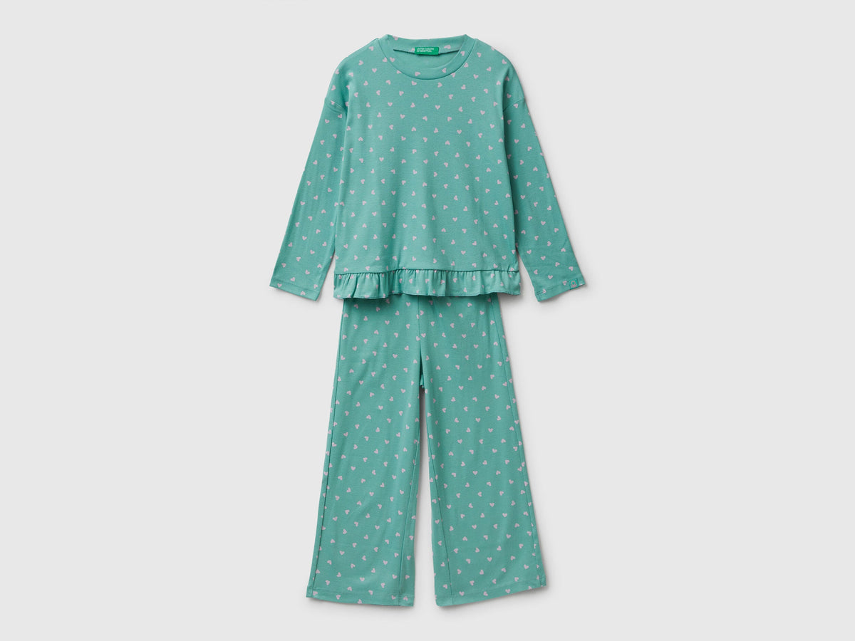 Benetton_Aqua_Pyjamas with Heart Print _3TGJ0P094_61R_01
