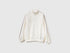 Benetton_Creamy White_Sweatshirt in Chenille with High Neck_3UAPC505Q_0R2_01