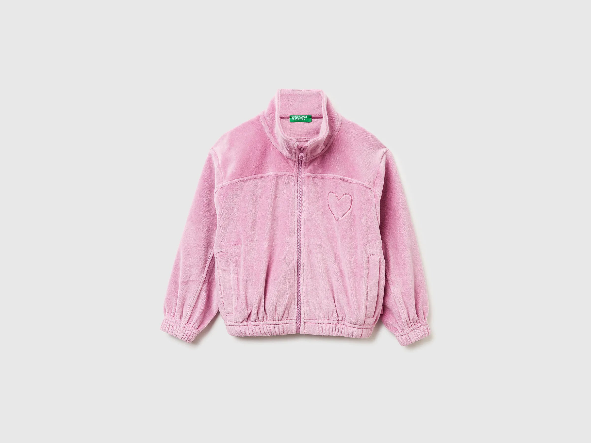 Benetton_Pink_Sweatshirt with Heart Embroidery_3UAPG5047_2G9_01