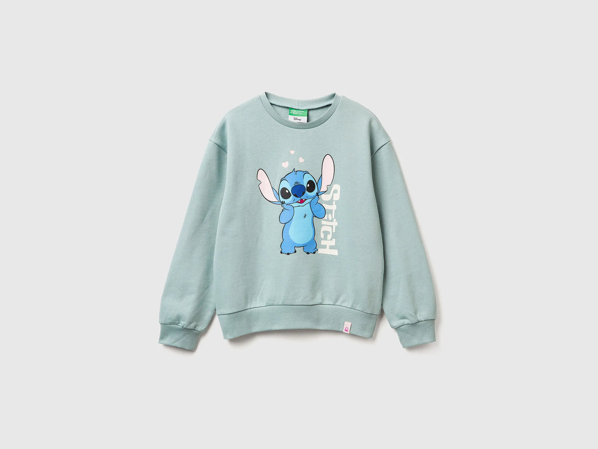 Benetton_Aqua_Lilo &amp; Stitch ©Disney Sweatshirt_3UNIC10Q6_30V_01