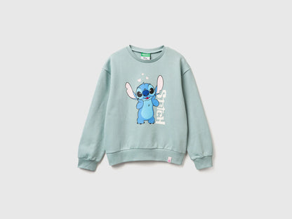 Benetton_Aqua_Lilo &amp; Stitch ©Disney Sweatshirt_3UNIC10Q6_30V_01