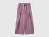 Benetton Plum Girls Trousers with Sash in Warm Cotton SKU: 3UODCF06F_048 Image 01