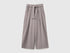 Benetton Gray Girls Trousers with Sash in Warm Cotton SKU: 3UODCF06F_39R Image 01
