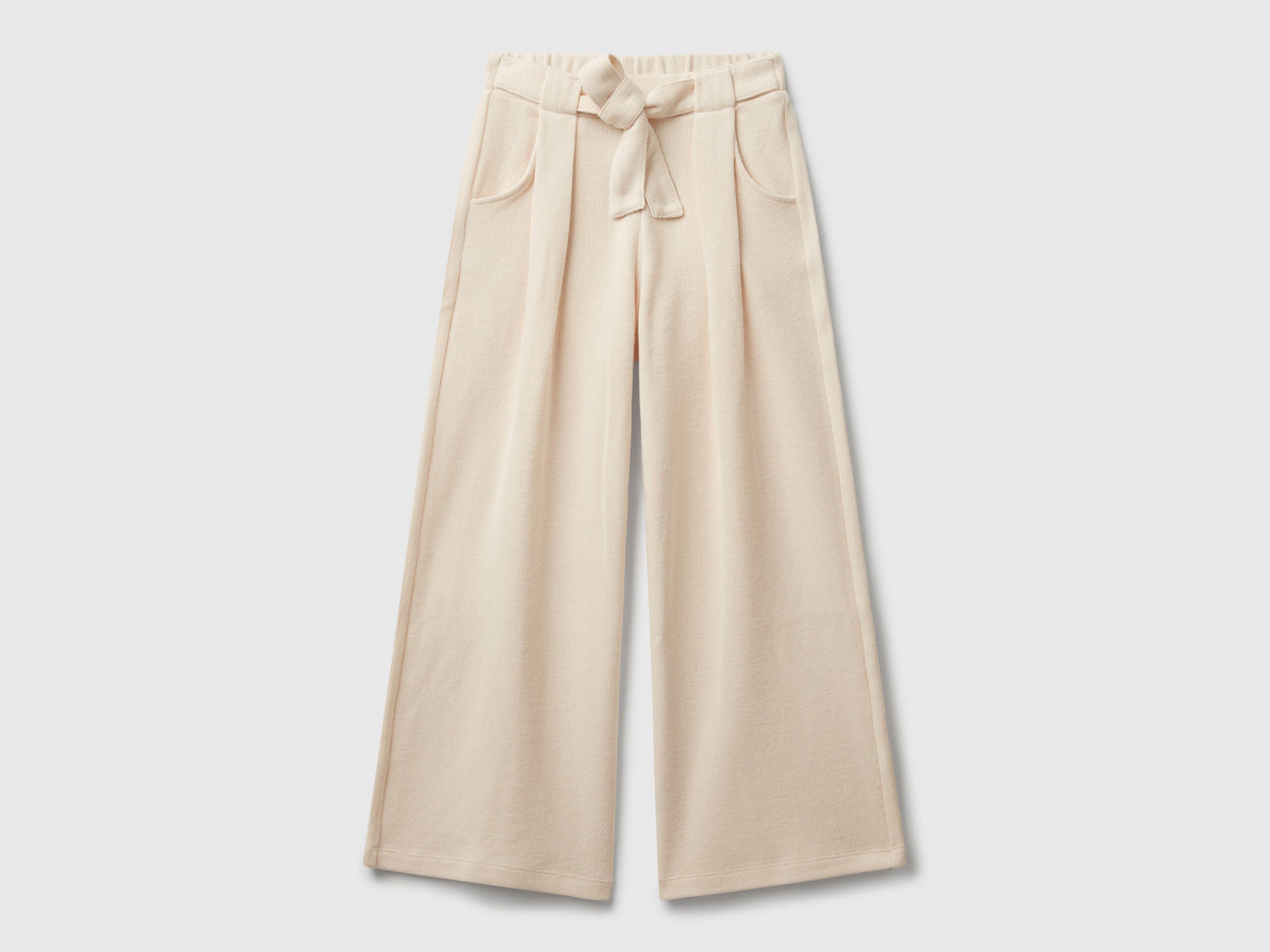 Benetton_Beige_Trousers with Sash in Warm Cotton_3UODCF06F_901_01