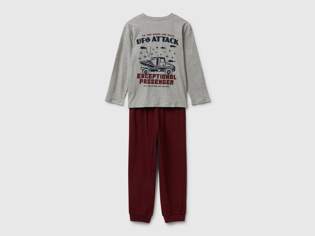 Benetton_Light Gray_Cotton Pyjamas with Print_3VD00P08X_501_02