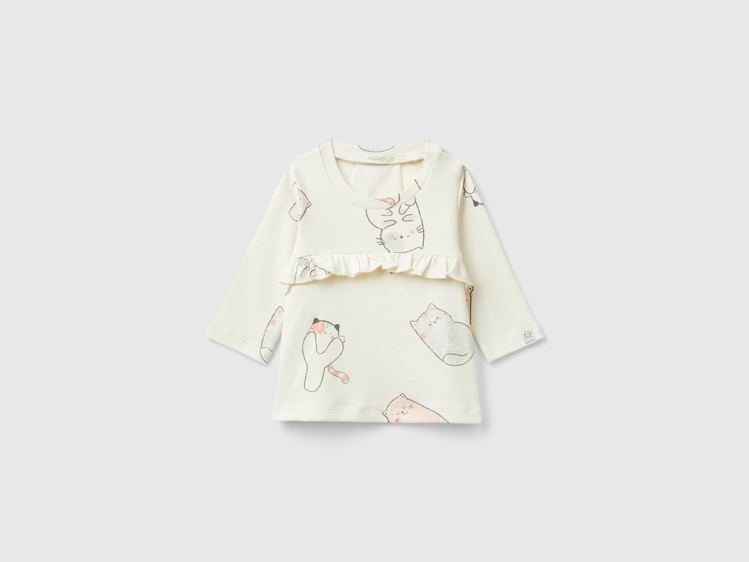 Kitten T-Shirt In Pure Cotton_3VDDA1059_61T_01