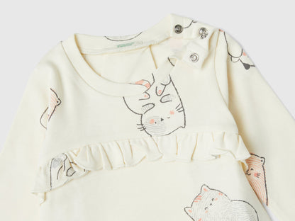 Kitten T-Shirt In Pure Cotton_3VDDA1059_61T_03