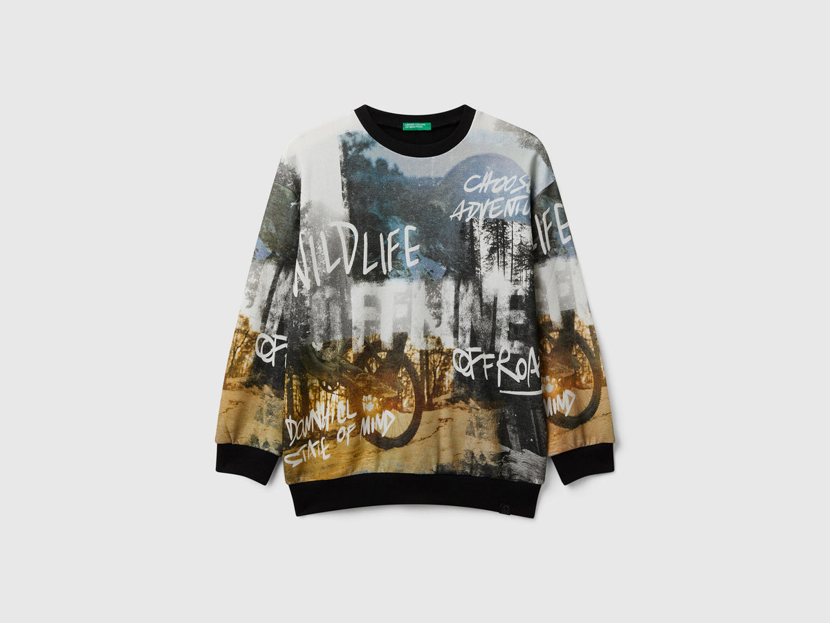 Benetton_Black_Sweatshirt with Print_3WECC10PR_903_01