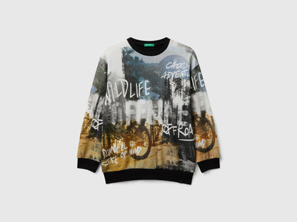 Benetton_Black_Sweatshirt with Print_3WECC10PR_903_01