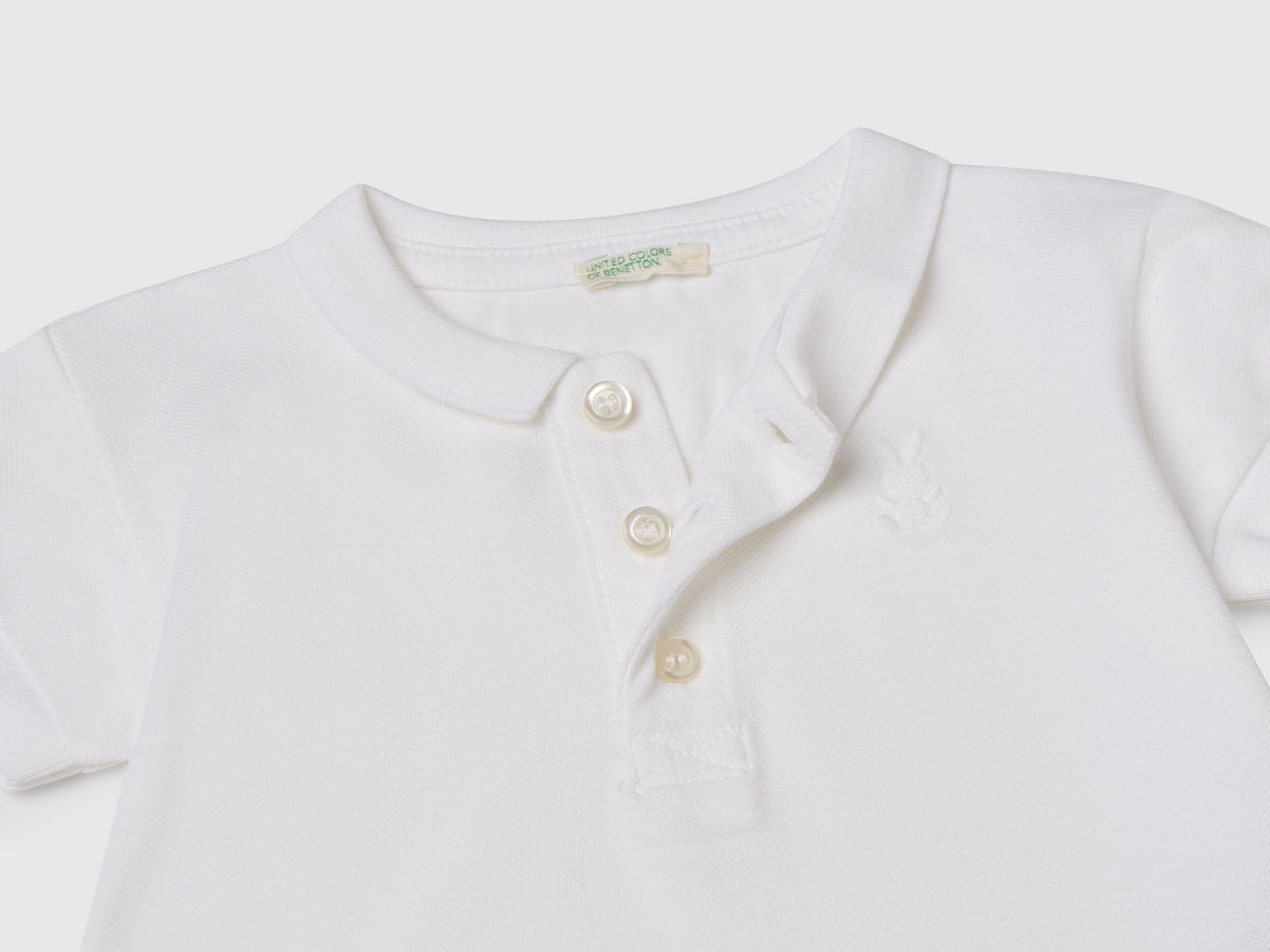 Benetton_Short Sleeve Polo Shirt_3WG9A3007_101_03