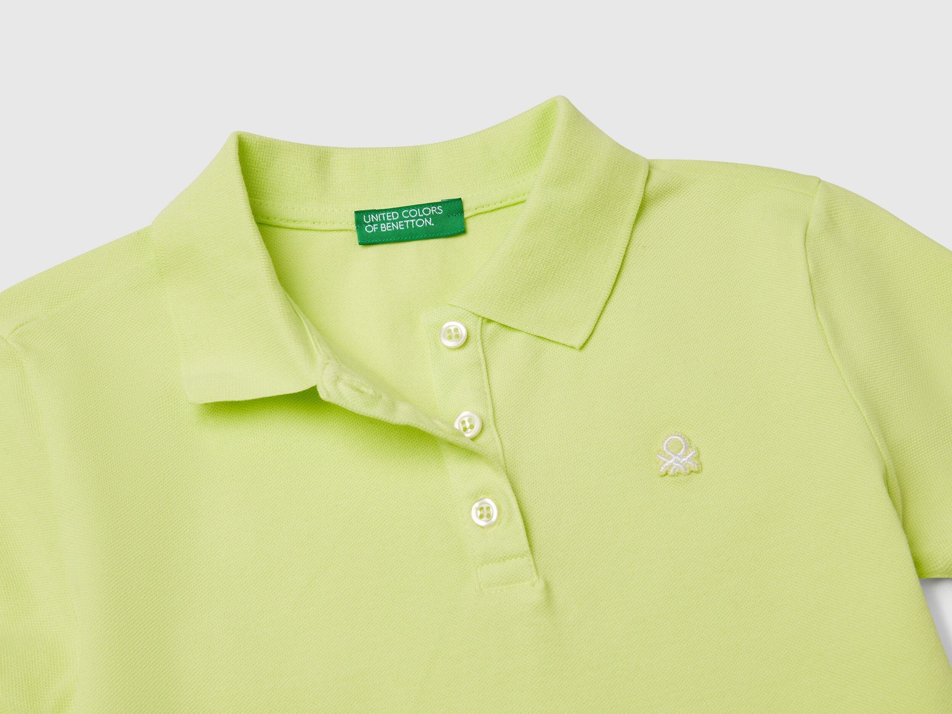 Benetton_Short Sleeve Polo in Organic Cotton_3WG9C300O_18A_03