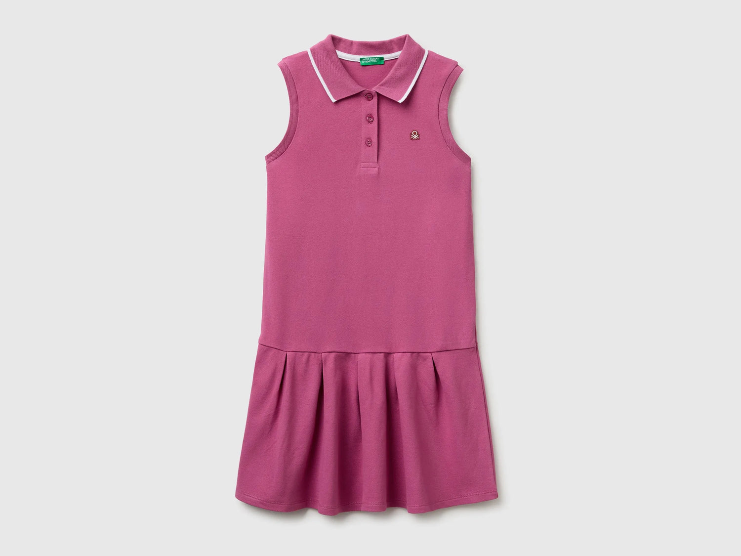 Benetton Pink Girls Polo-Style Dress SKU: 3WG9CV012_01T Image 01