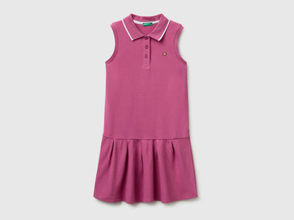 Benetton Pink Girls Polo-Style Dress SKU: 3WG9CV012_01T Image 01