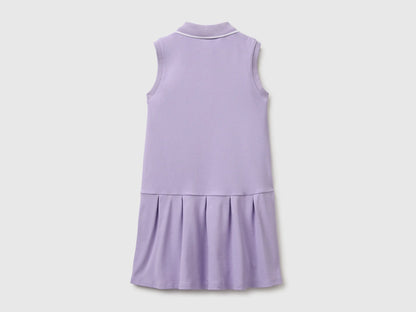 Benetton Purple Girls Polo-Style Dress SKU: 3WG9CV012_2P5 Image 02