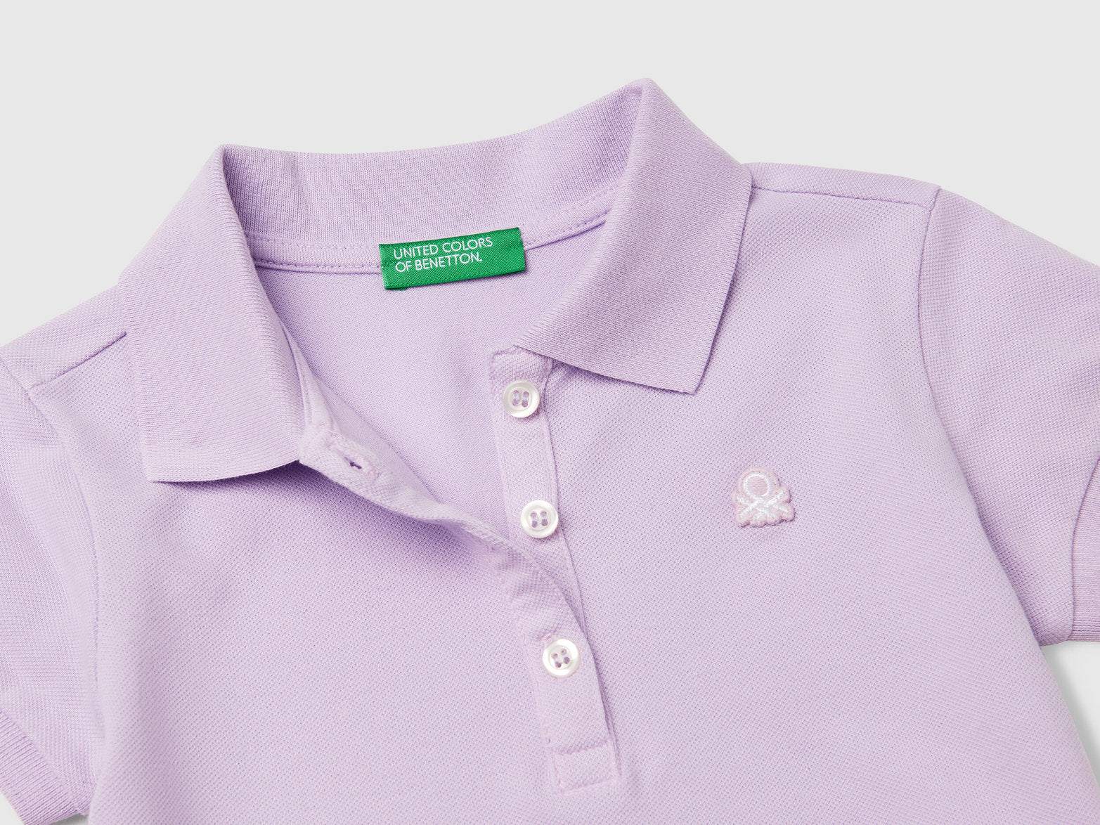 Benetton_Short Sleeve Polo in Organic Cotton_3WG9G300A_07W_03