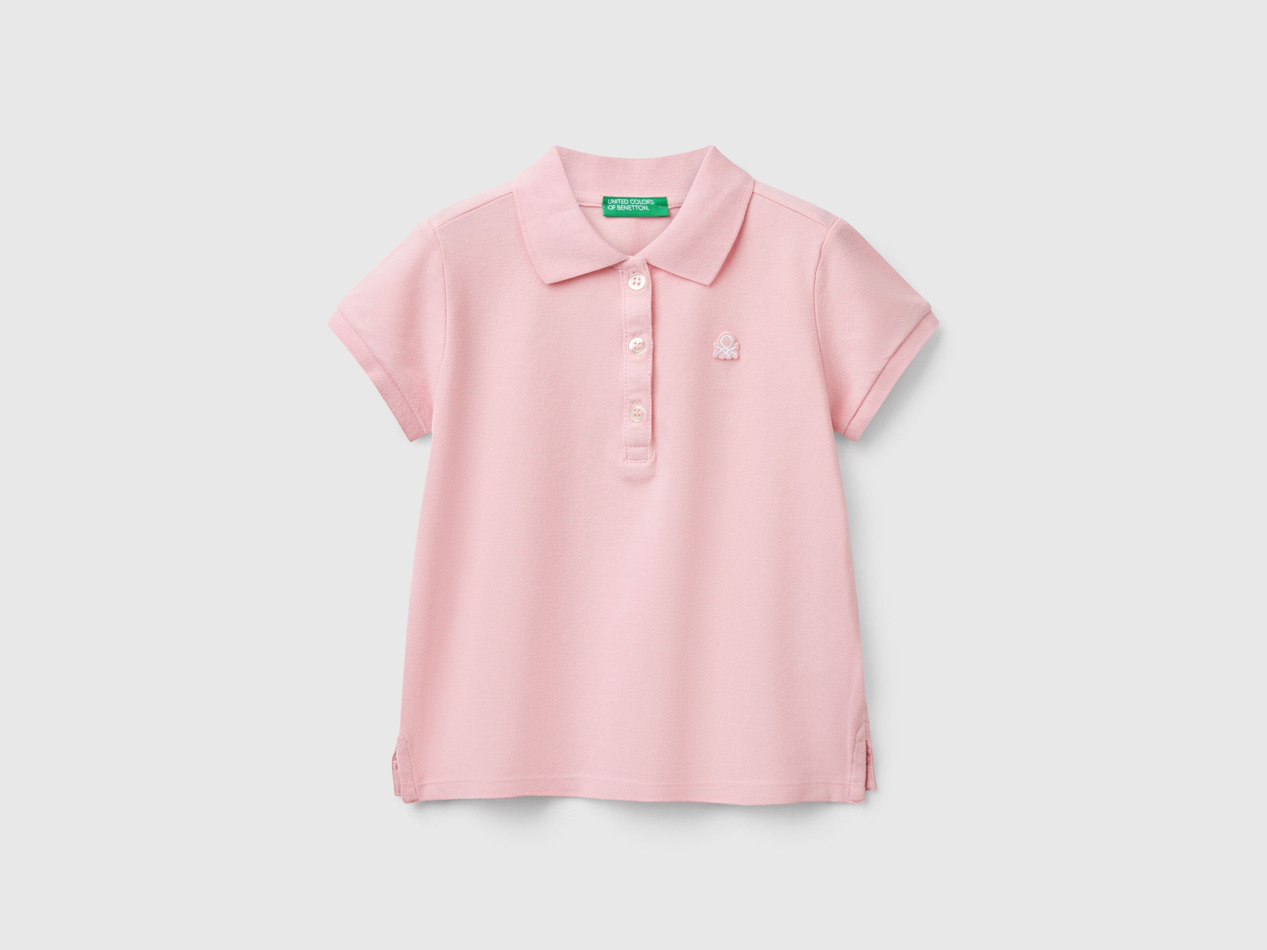 Benetton_Short Sleeve Polo in Organic Cotton_3WG9G300A_09J_01