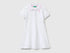 Benetton White Girls Polo-Style Dress SKU: 3WG9GV00Z_101 Image 01