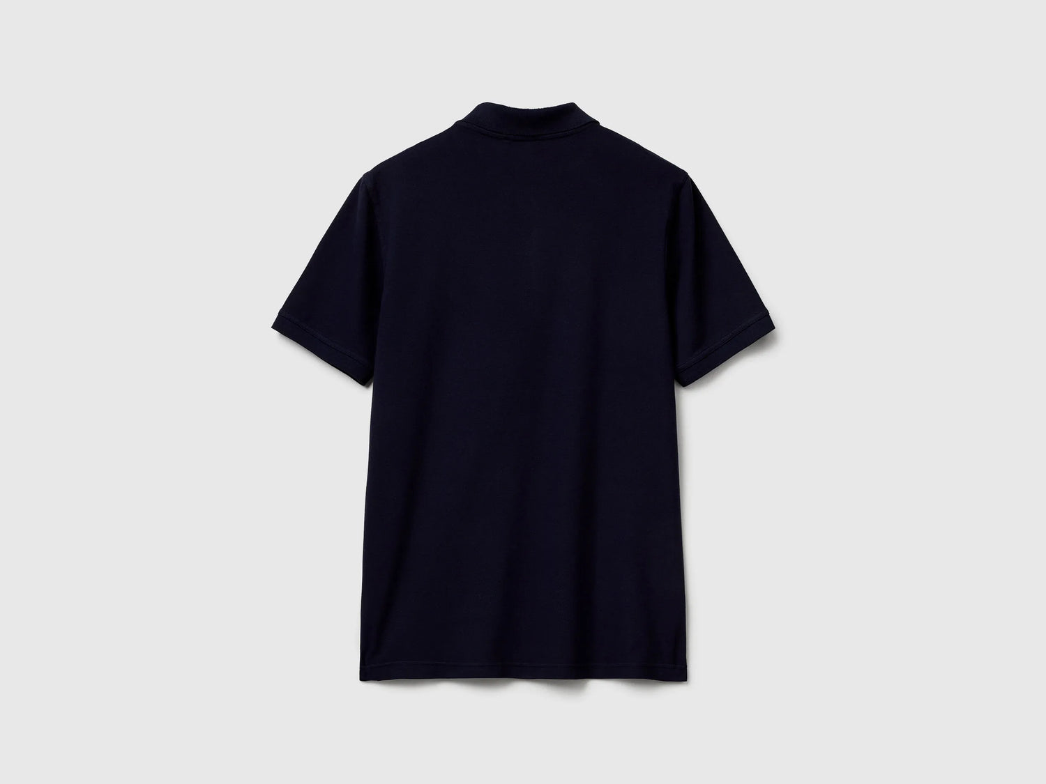 Benetton Dark Blue Men Slim Fit Polo SKU: 3WG9U301Z_016 Image 05