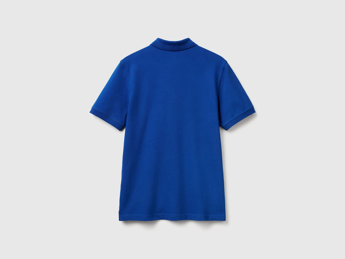 Benetton Bright Blue Men Slim Fit Polo SKU: 3WG9U301Z_19R Image 06