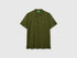 Benetton Olive Green Men Olive Green Slim Fit Polo Shirt SKU: 3WG9U301Z_35Y Image 01
