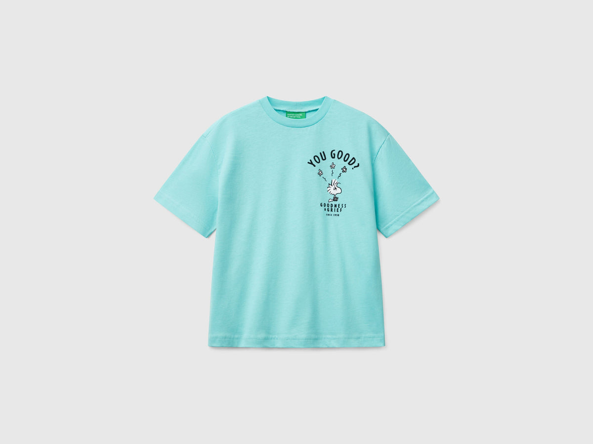 Benetton_Short Sleeve Snoopy ©Peanuts T-Shirt_3X1SC10NI_18T_01