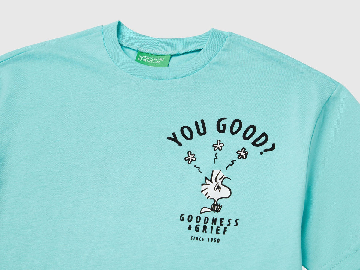 Benetton_Short Sleeve Snoopy ©Peanuts T-Shirt_3X1SC10NI_18T_03