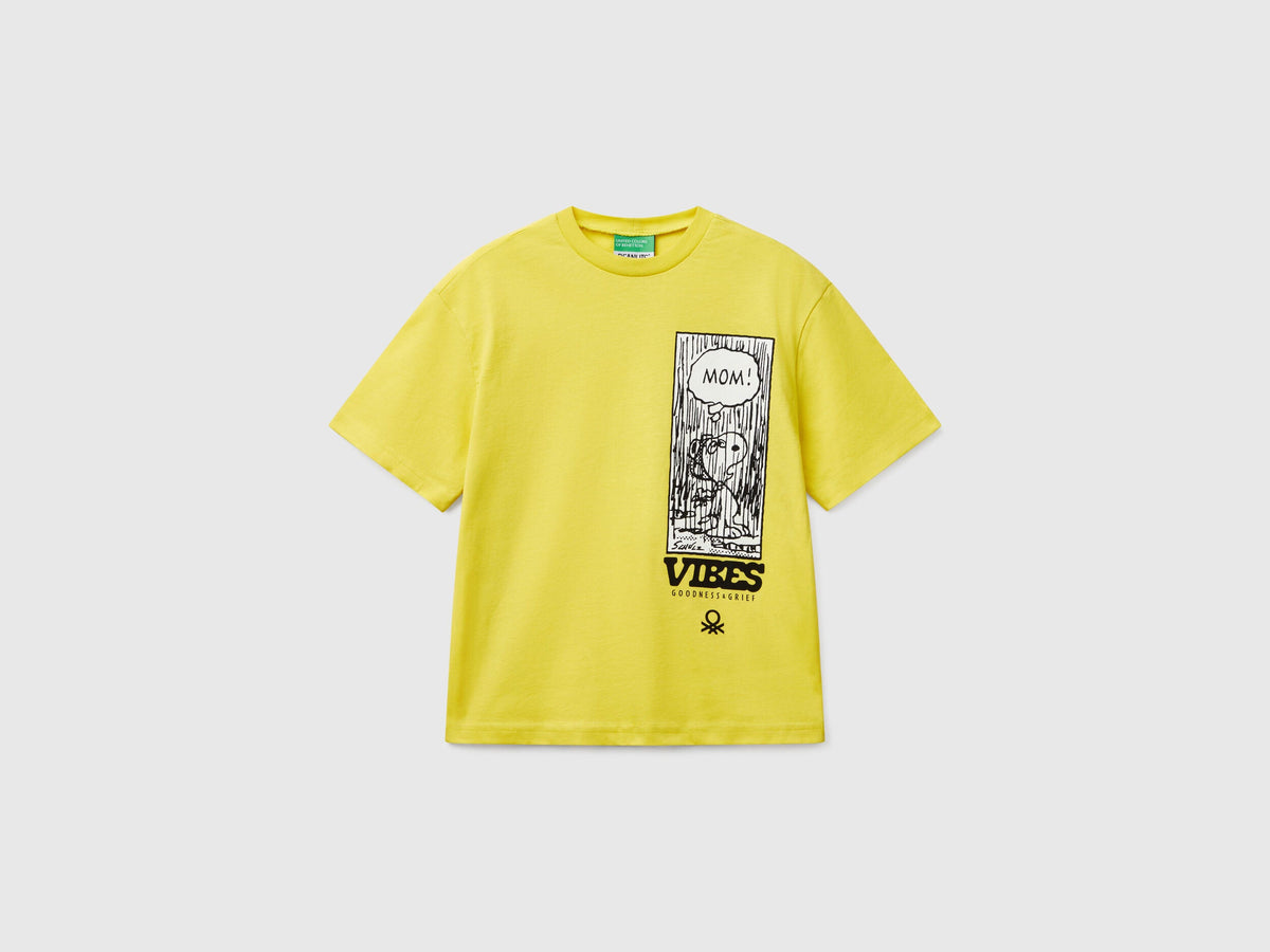 Benetton_Short Sleeve Snoopy ©Peanuts T-Shirt_3X1SC10NI_1T1_01