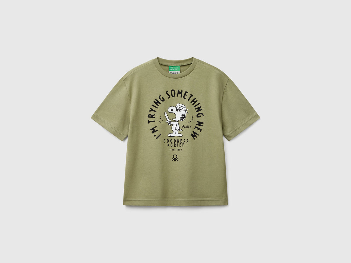 Benetton_Short Sleeve Snoopy ©Peanuts T-Shirt_3X1SC10NI_26K_01