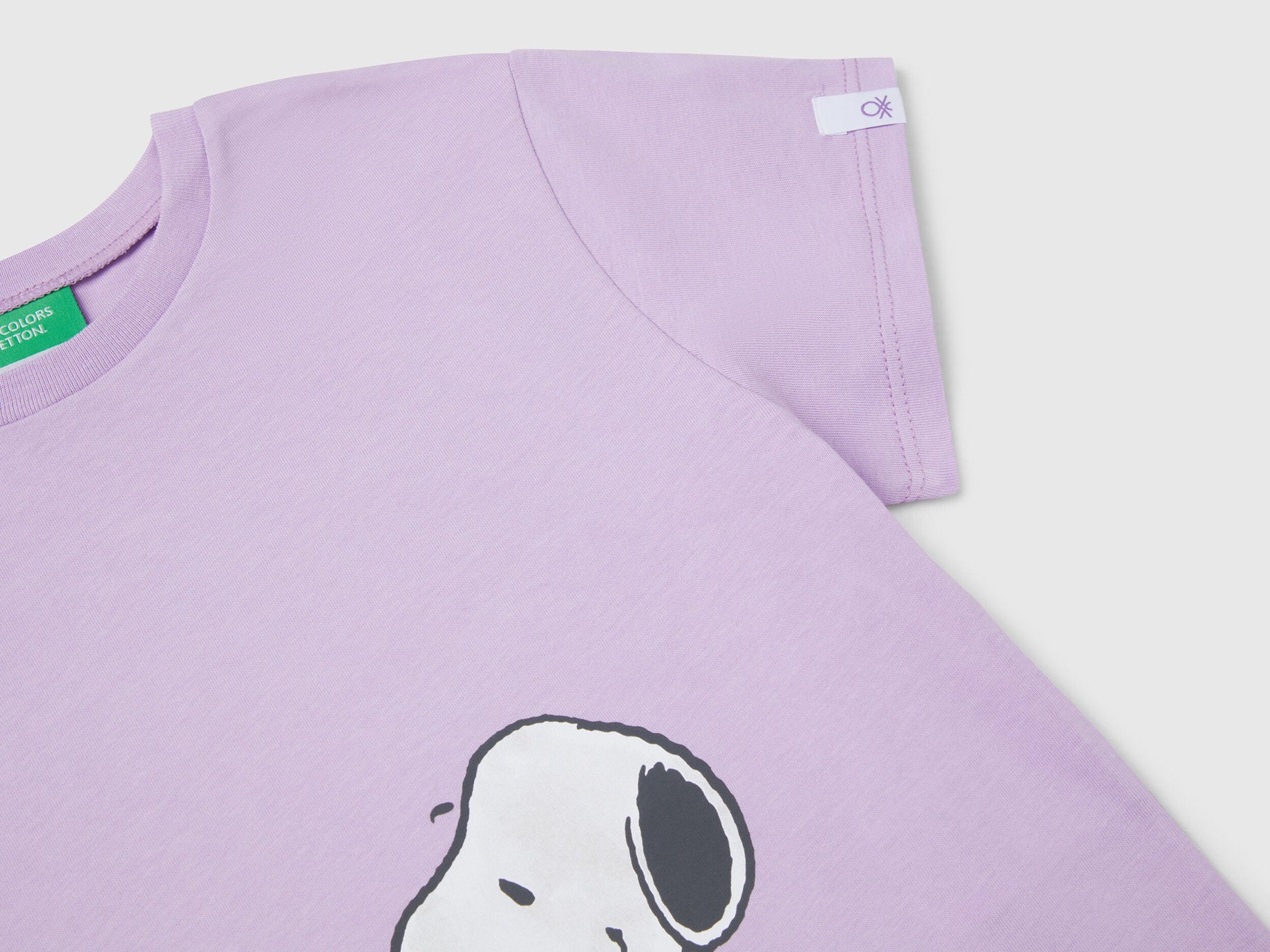 Benetton_Crew Neck Snoopy ©Peanuts T-Shirt_3X1SG10I9_07W_03