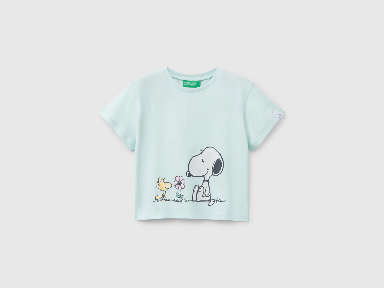 Benetton_Crew Neck Snoopy ©Peanuts T-Shirt_3X1SG10I9_0H4_01