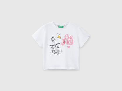 Benetton_Crew Neck Snoopy ©Peanuts T-Shirt_3X1SG10I9_101_01