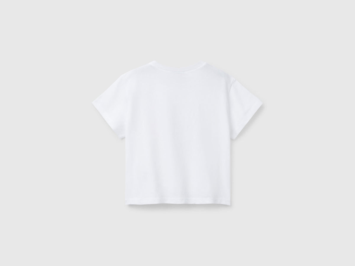 Benetton_Crew Neck Snoopy ©Peanuts T-Shirt_3X1SG10I9_101_02