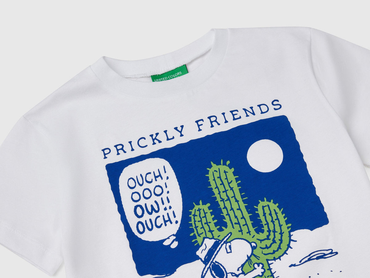 Benetton_T-Shirt with Snoopy ©Peanuts Print_3X1SG10IB_101_03