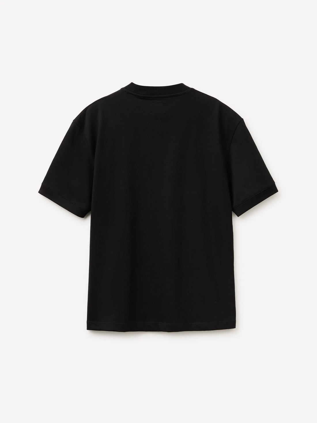 Sisley Black Men T-Shirt with Writing SKU: 3XDTS1059_100 Image 02