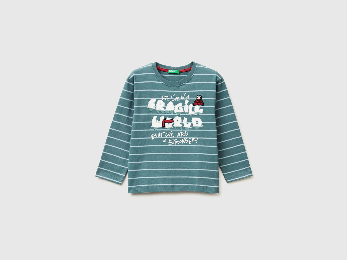 Benetton_Light Blue_Striped T-Shirt with Print_3XVJG10KW_906_01