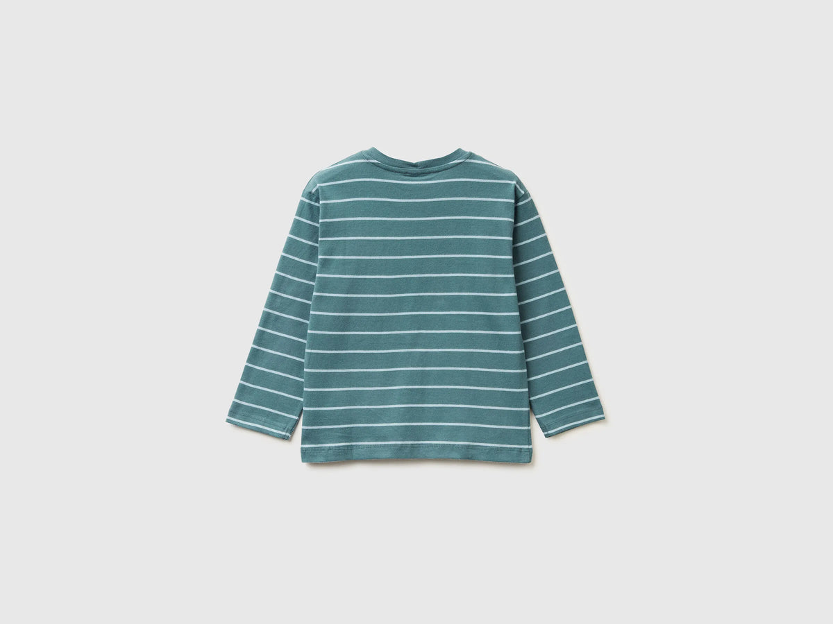 Benetton_Light Blue_Striped T-Shirt with Print_3XVJG10KW_906_02