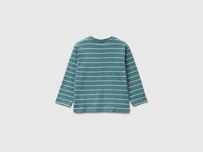 Benetton_Light Blue_Striped T-Shirt with Print_3XVJG10KW_906_02