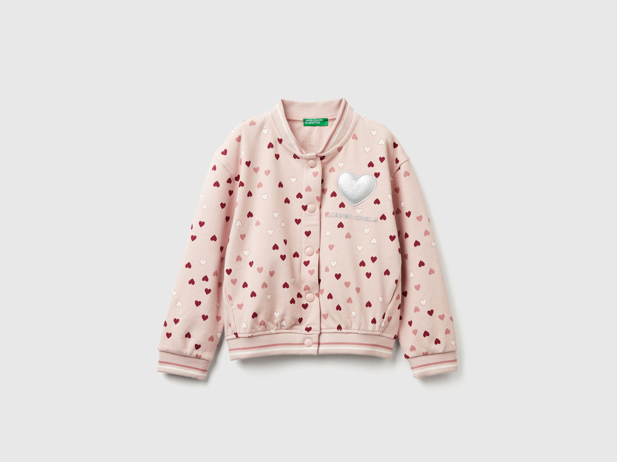 Benetton_Pastel Pink_Bomber in Sweat Fabric with Heart Print_3YCMG5040_63H_01