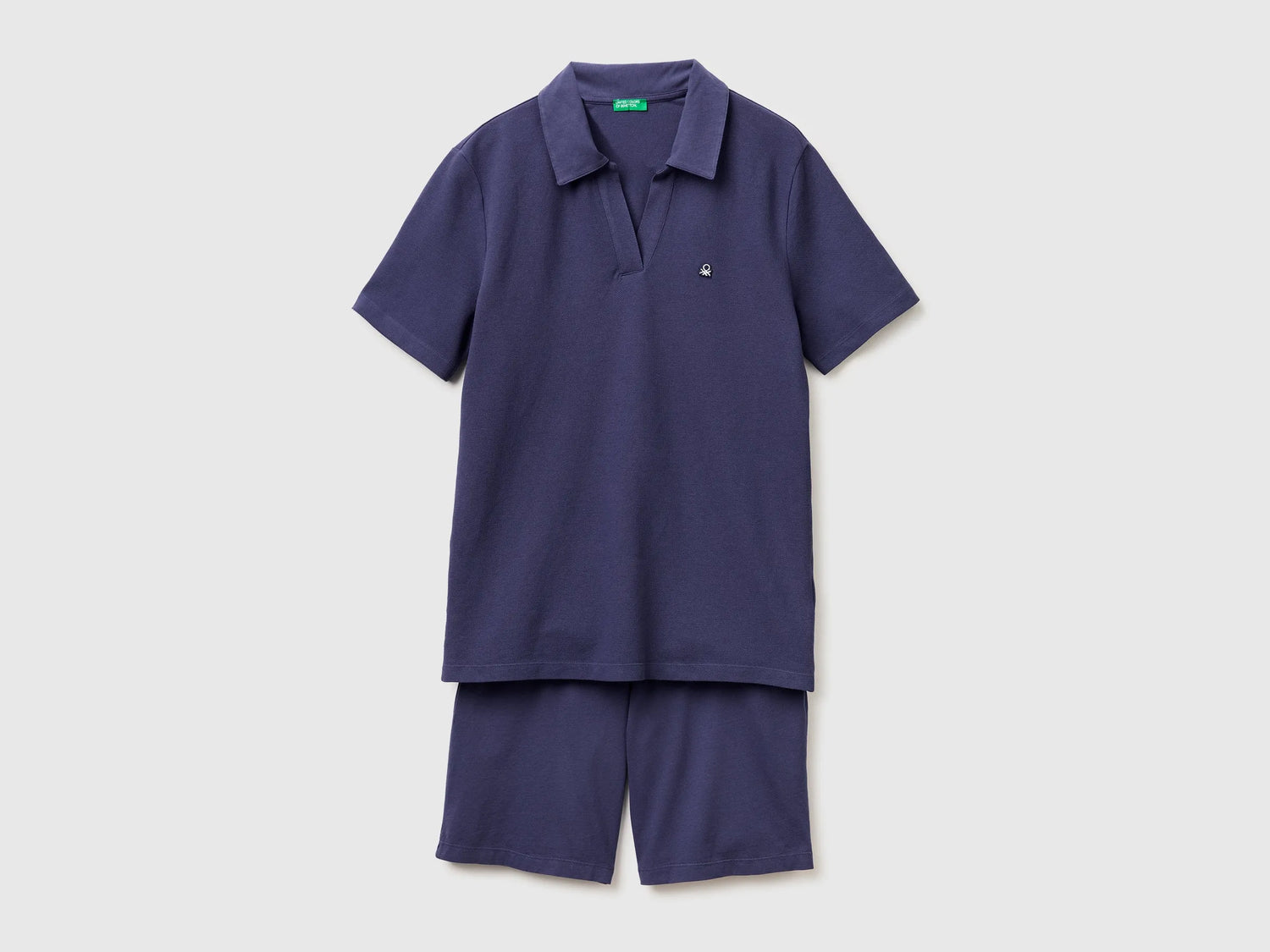 Benetton Blue Men Pyjamas with Polo Shirt SKU: 3YES4P036_34H Image 01