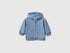 Benetton Light Blue Unisex Zip-Up Hoodie SKU: 3YWVA501Y_09A Image 01