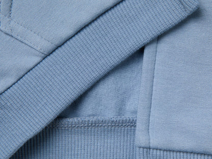Benetton Light Blue Unisex Zip-Up Hoodie SKU: 3YWVA501Y_09A Image 03
