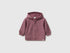 Benetton Mauve Girl Zip-Up Hoodie SKU: 3YWVA501Y_25N Image 01