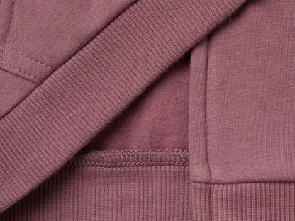 Benetton Mauve Girl Zip-Up Hoodie SKU: 3YWVA501Y_25N Image 03