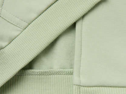 Benetton Light Green Unisex Zip-Up Hoodie SKU: 3YWVA501Y_2G8 Image 03