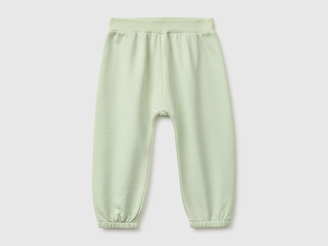 Benetton Light Green Unisex Sweatpants with Animal on the Back SKU: 3YWVAF02P_2G8 Image 01